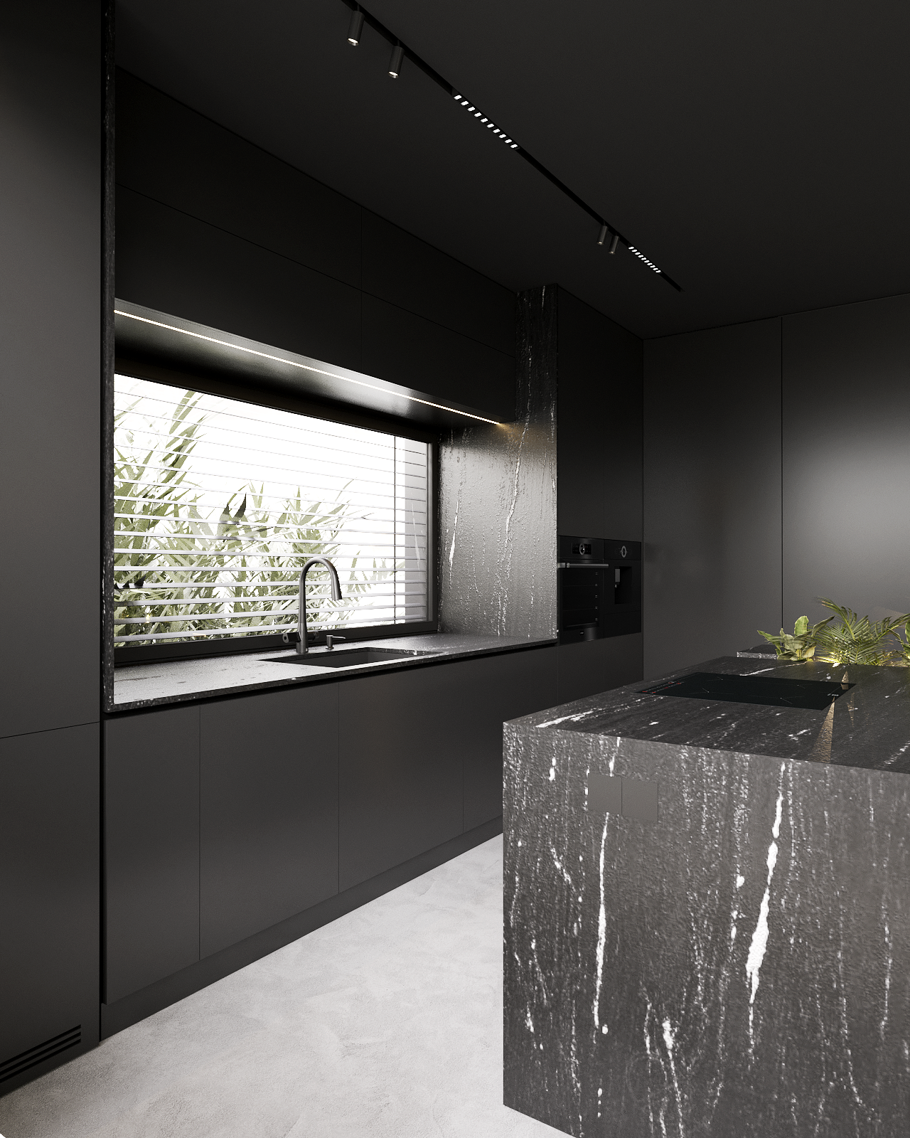 Czarna bateria do kuchni z wyciąganą wylewką i wyświetlaczem LCD