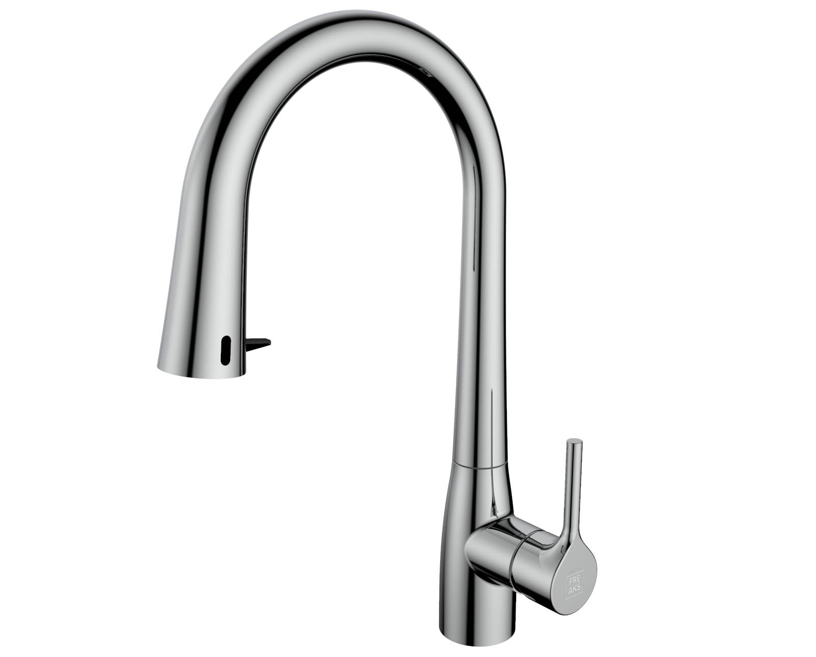 Bateria bezdotykowa z wyciąganą wylewką minimalistyczna w różnych kolorach