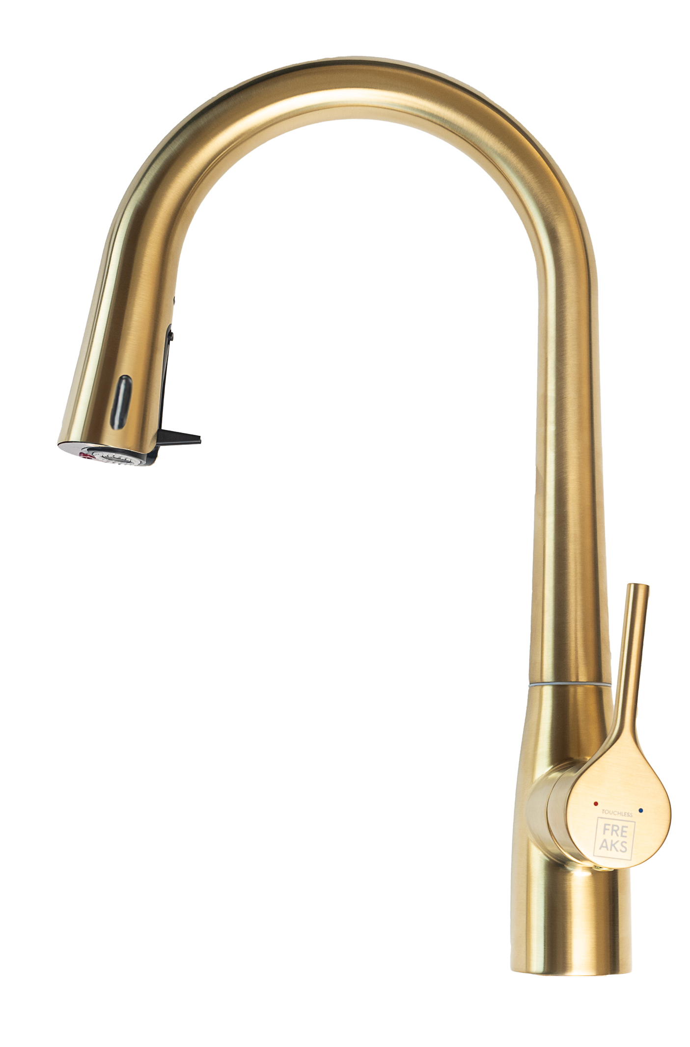 Bezdotykowa bateria kolor złoty z wyciąganą wylewką