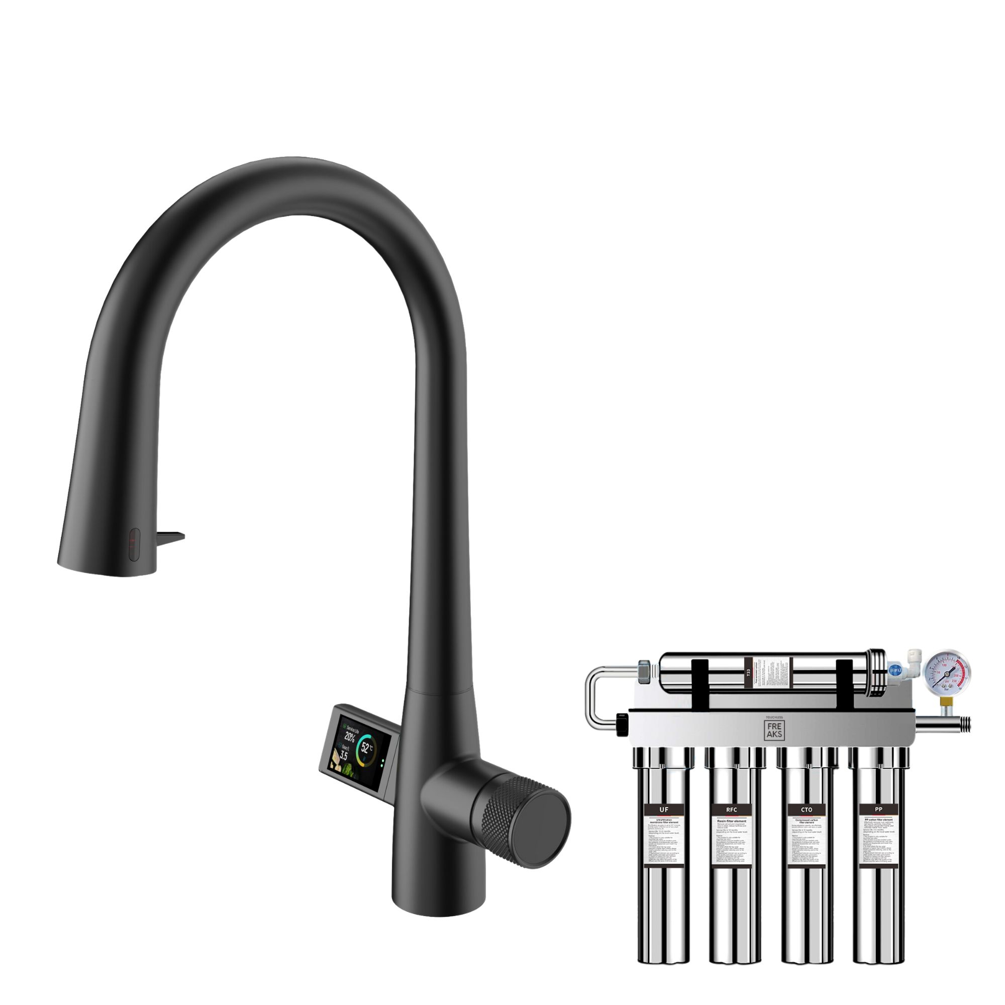 Bezdotykowa Bateria z FILTREM WODY- FREAK DISPLAY