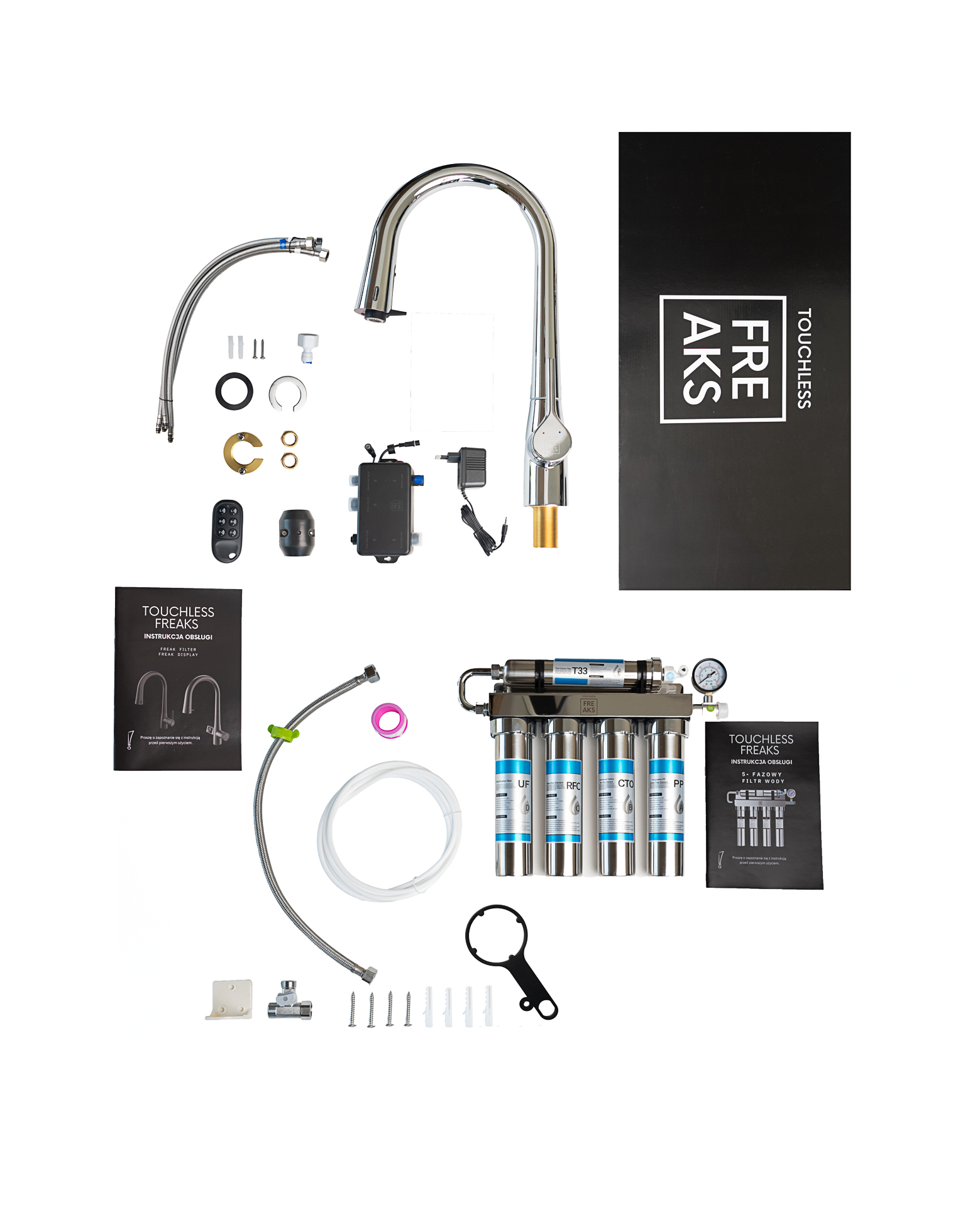 Bateria bezdotykowa z filtrem 5-fazowym