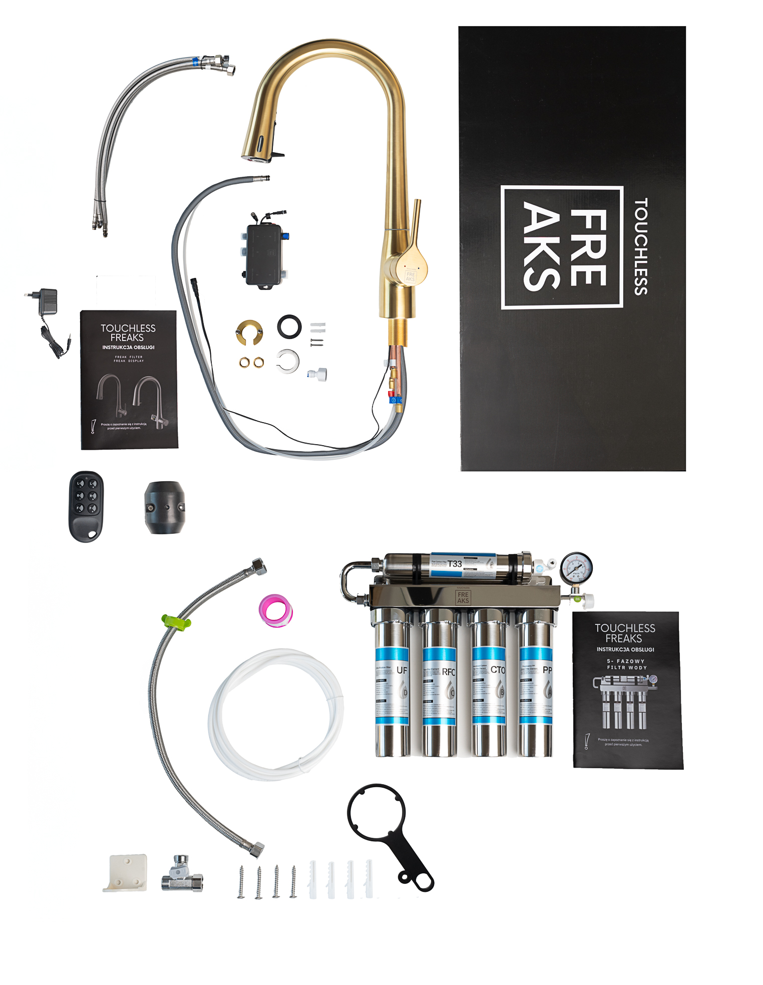 Bateria bezdotykowa z filtrem 5-fazowym