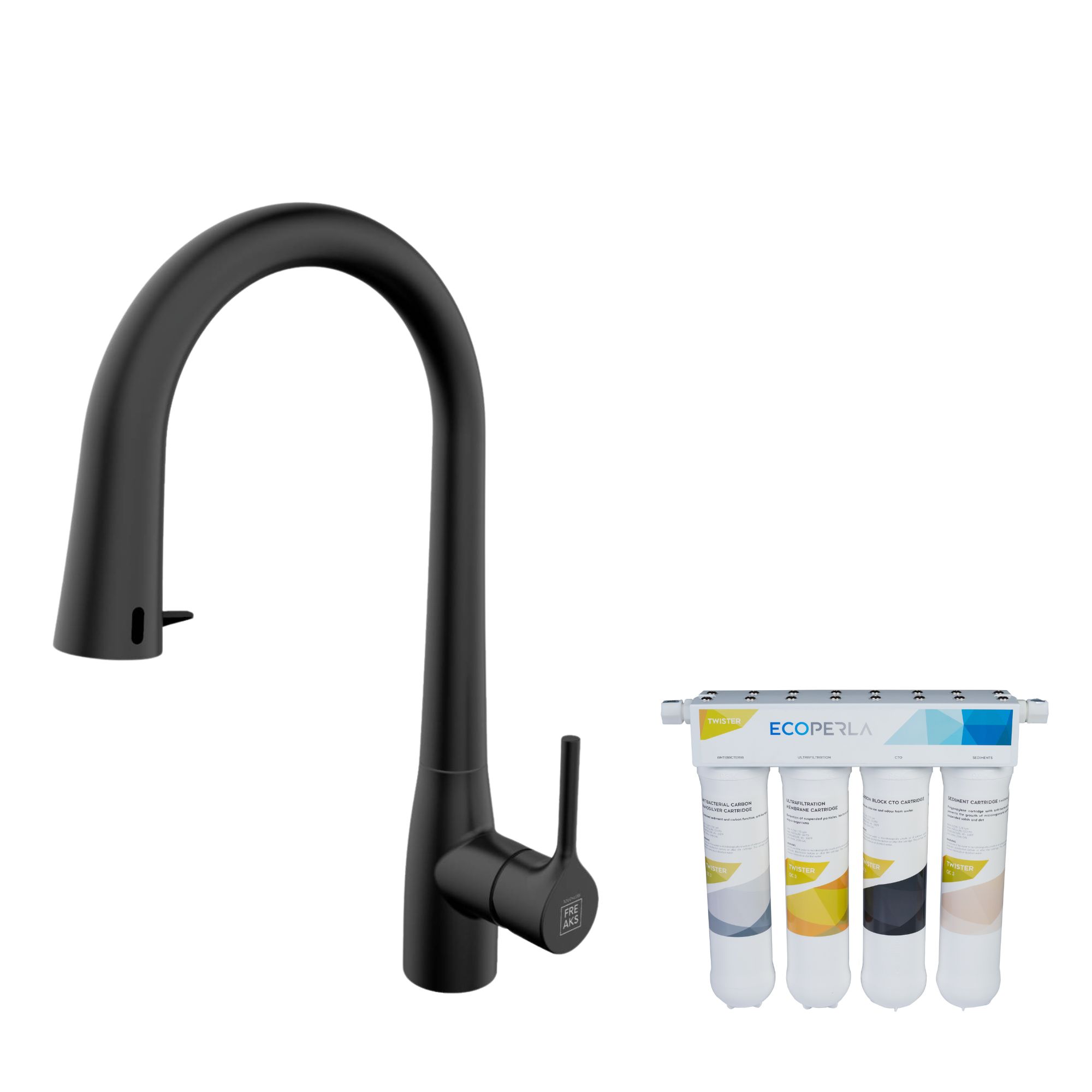Zestaw filtracyjny do kuchni z baterią i filtrem